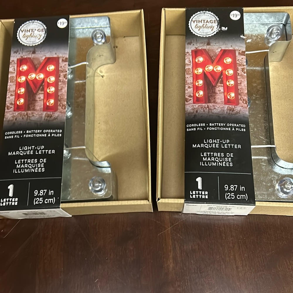cordless light-up marquee letters.